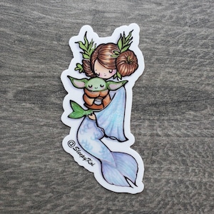 MerMay the 4th - 3 pouces autocollant/décalcomanie en vinyle résistant aux intempéries découpé pour agendas Bujo Bullet Journal cadeau