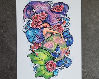 Mermie - 5x7 Inch Art Print