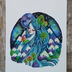 Natuurliefhebber - 5x7 Inch natuurthema Art Print geïnspireerd door het prachtige British Columbia