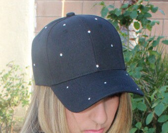 Strass Trucker Hat: Swarovski Kristall Bling Cap - Hochzeits-Accessoire