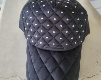 Swarovski Rhinestone Trucker Hat: Women's Bling Baseball Cap