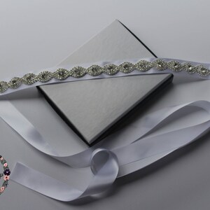 Flower Girl Belt - Bridal Sash - Bridal Belt - Rhinestone Sash - Thin Bridal Belt - Dress Belt - Bridal Accessories - Bridesmaid Belt