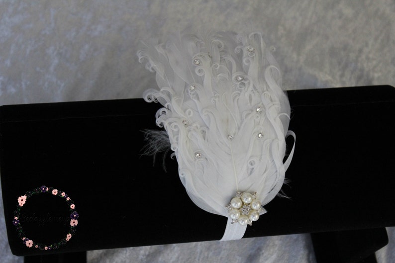Kids Photo Prop Rhinestone Band Girls Headband Bridal Hair Feather Headbands Hair Accessories Flower Girl Head Piece