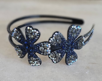 Rhinestone Flower Headband: Bridal Hair Accessory