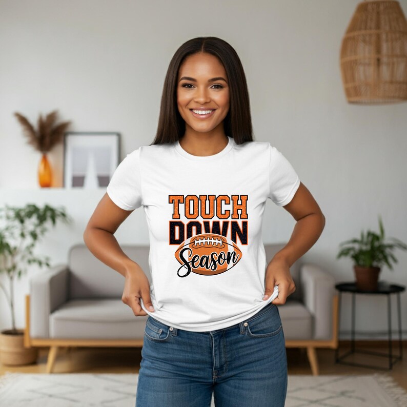 Touchdown Season Unisex Heavy Cotton Tee, Unisex Game Day Shirt, Casual