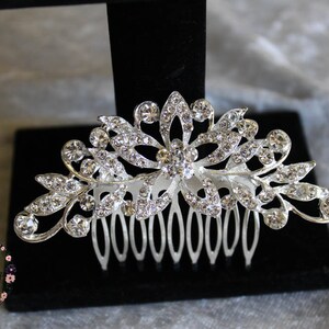 Rhinestone Bridal Hair Comb: Victorian Crystal Wedding Hairpiece