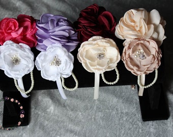 Rhinestone Flower Girl Headband: Bridal Hairpiece