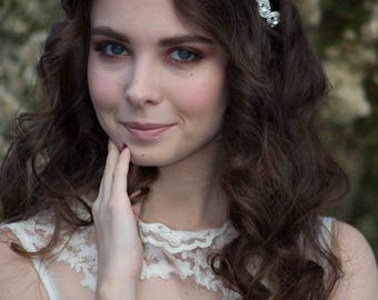 Diadema de diamantes de imitación para niña de las flores: accesorio para el cabello de novia