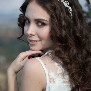 Rhinestone Bridal Headpiece - Wedding Headband - Formal Headband - Womans Headband - Wedding Hairpiece - Wedding Accessory - Silver Headband