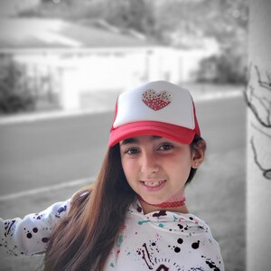 Custom Rhinestone Trucker Hat - Kids Letter Hat - Pink Rhinestone Hat - Crystal Butterfly Hat - Bling Hat - Monogram Hat - Personalized Hat