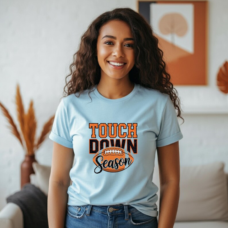Touchdown Season Unisex Heavy Cotton Tee, Unisex Game Day Shirt, Casual