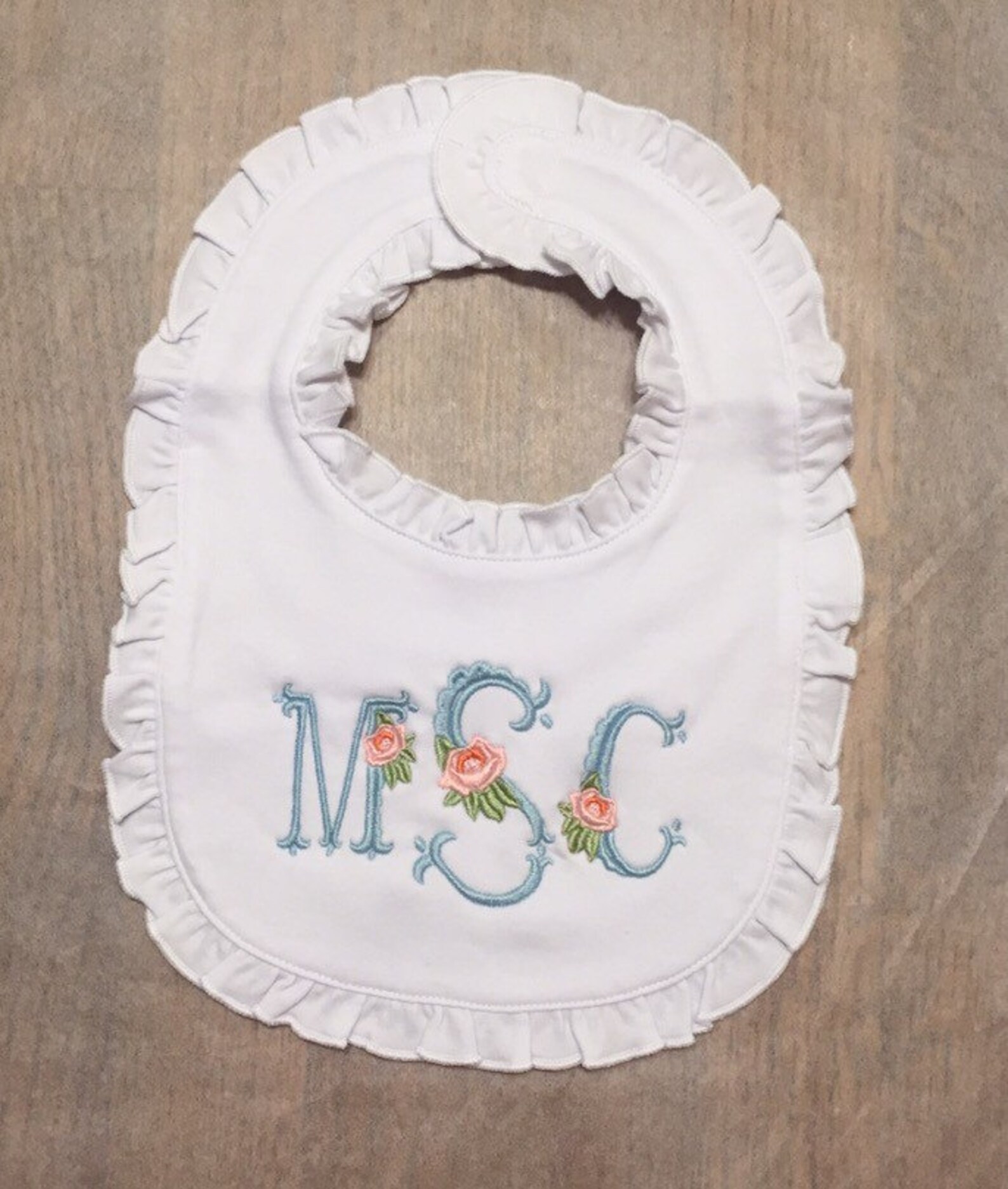 Monogram/initial Personalized Bib - Etsy