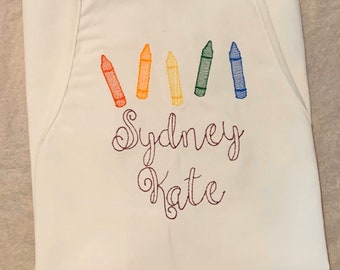 Child/Toddler Personalized/Embroidered Cooking/Art Apron