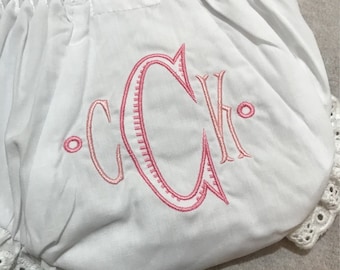 Monogram/Initial Personalized Diaper Cover