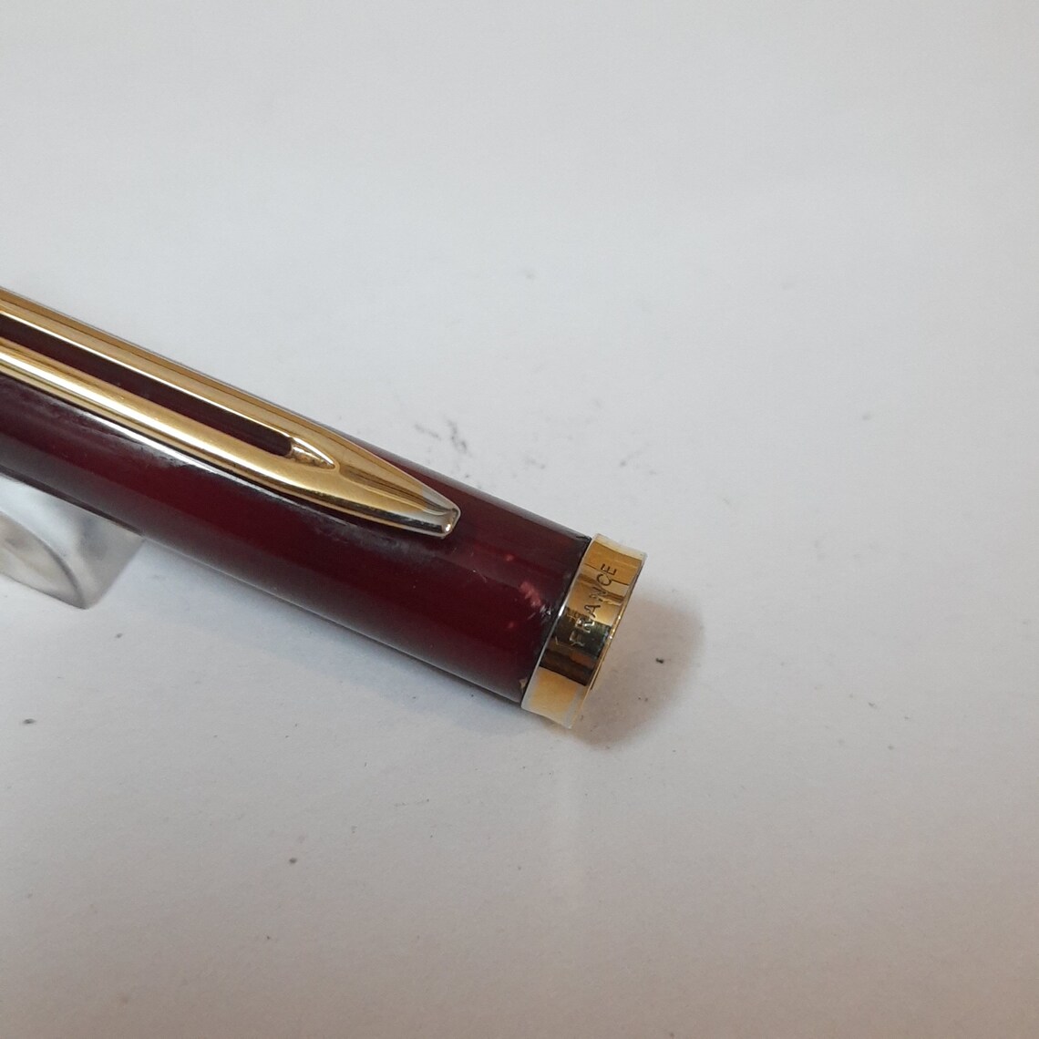 Waterman Executive Fountain Pen Red Marble 18kt Gold Medium Etsy