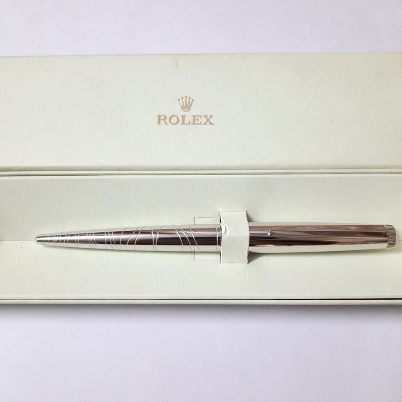 rolex pen silver