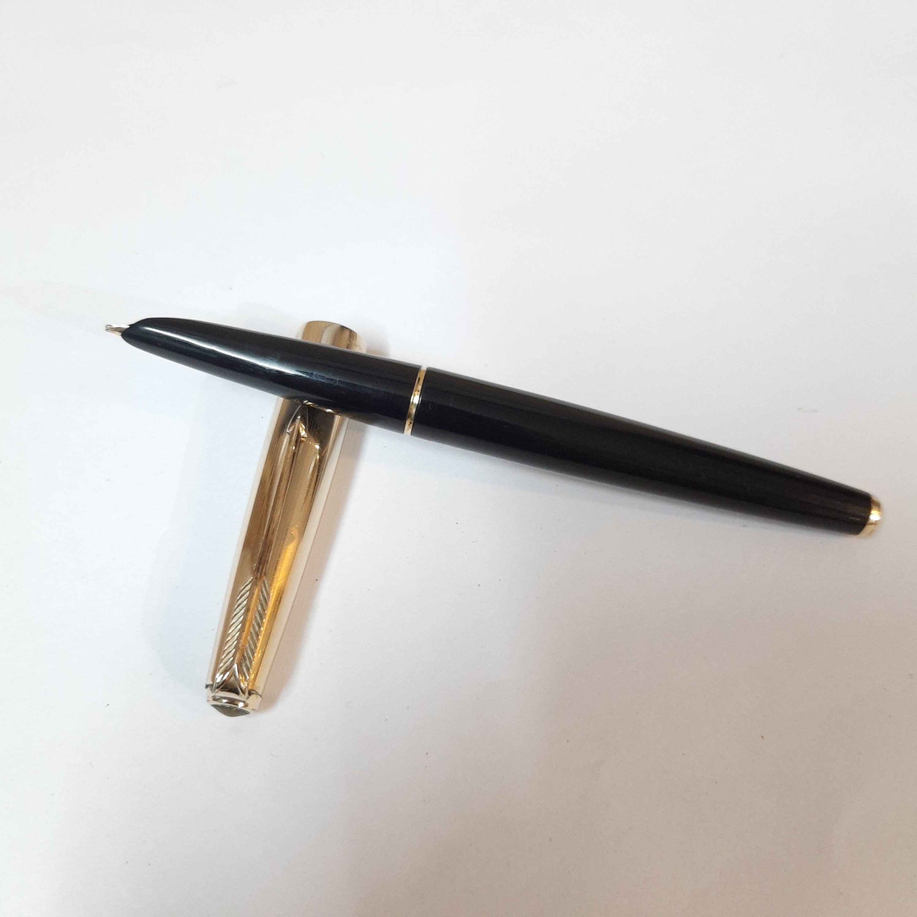 Vintage Parker 61 Black Fountain Pen Made In England Etsy