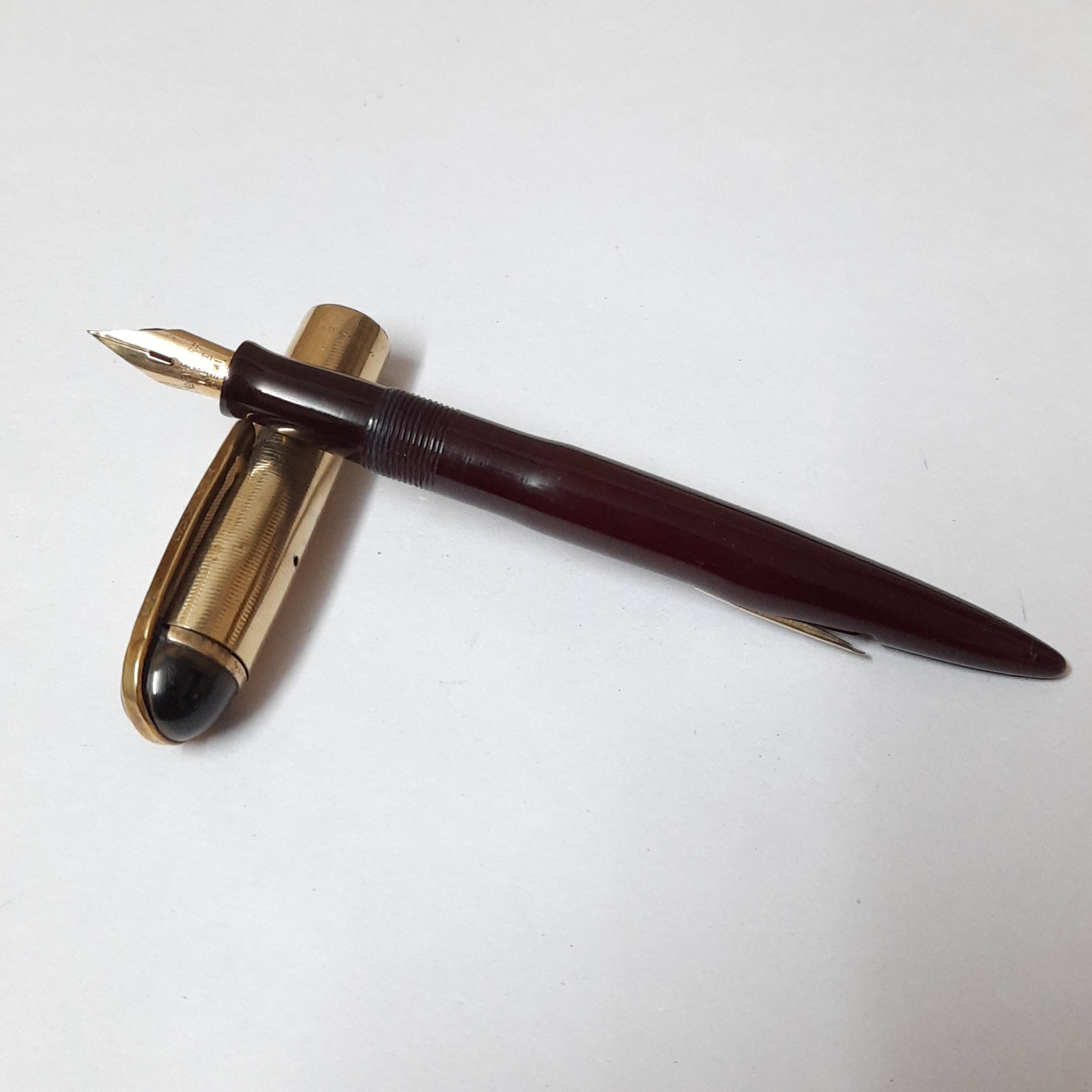 Vintage Eversharp Skyline Fountain Pen 14k Gold Nib Etsy