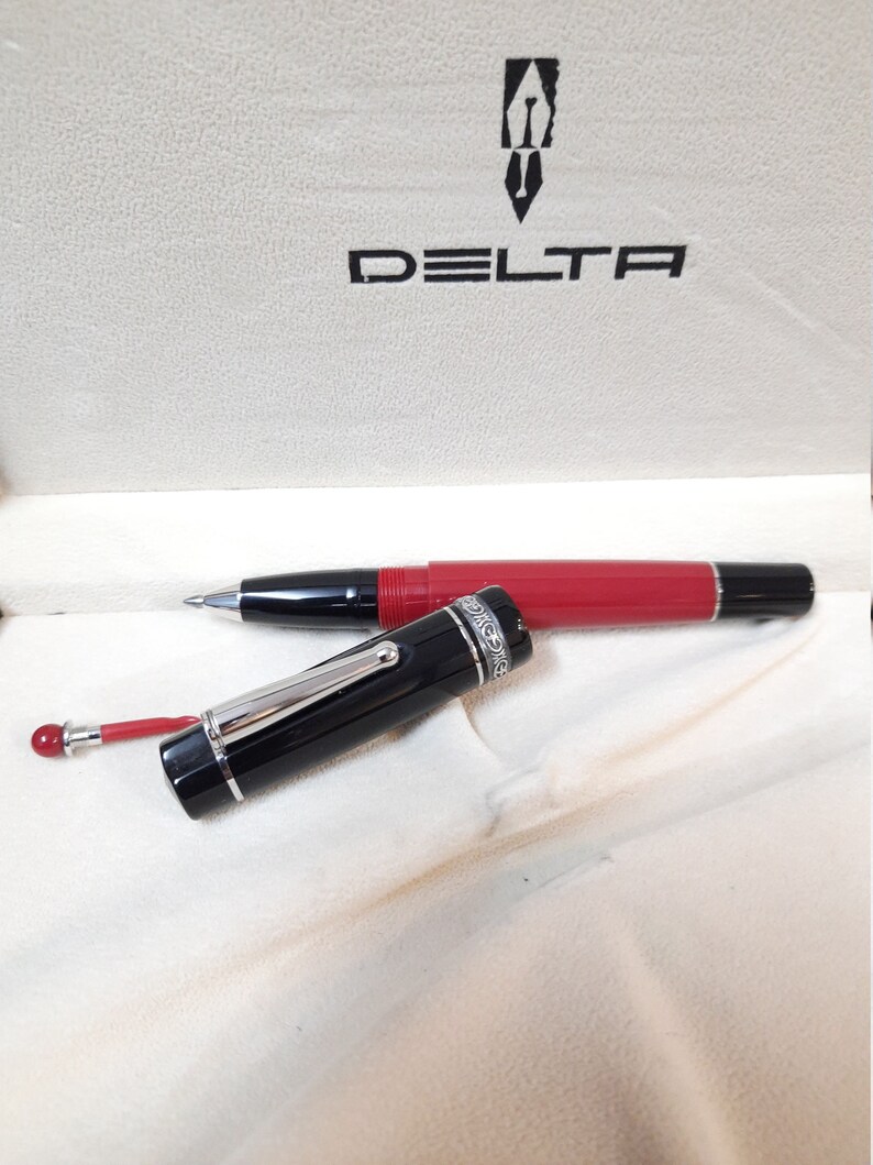 Delta Dolcevita Smorifa Red Roller Pen Sterling Silver Appointments