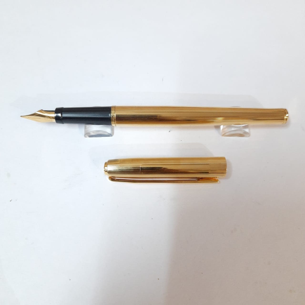 Elysee German Gold Plated Fountain Pen Medium Nib Etsy