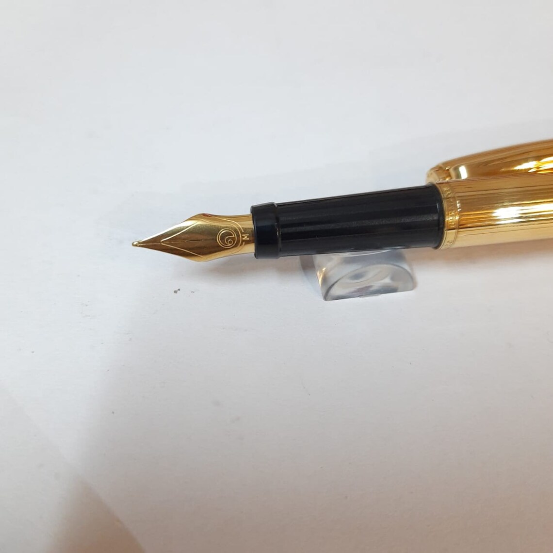Elysee German Gold Plated Fountain Pen Medium Nib Etsy