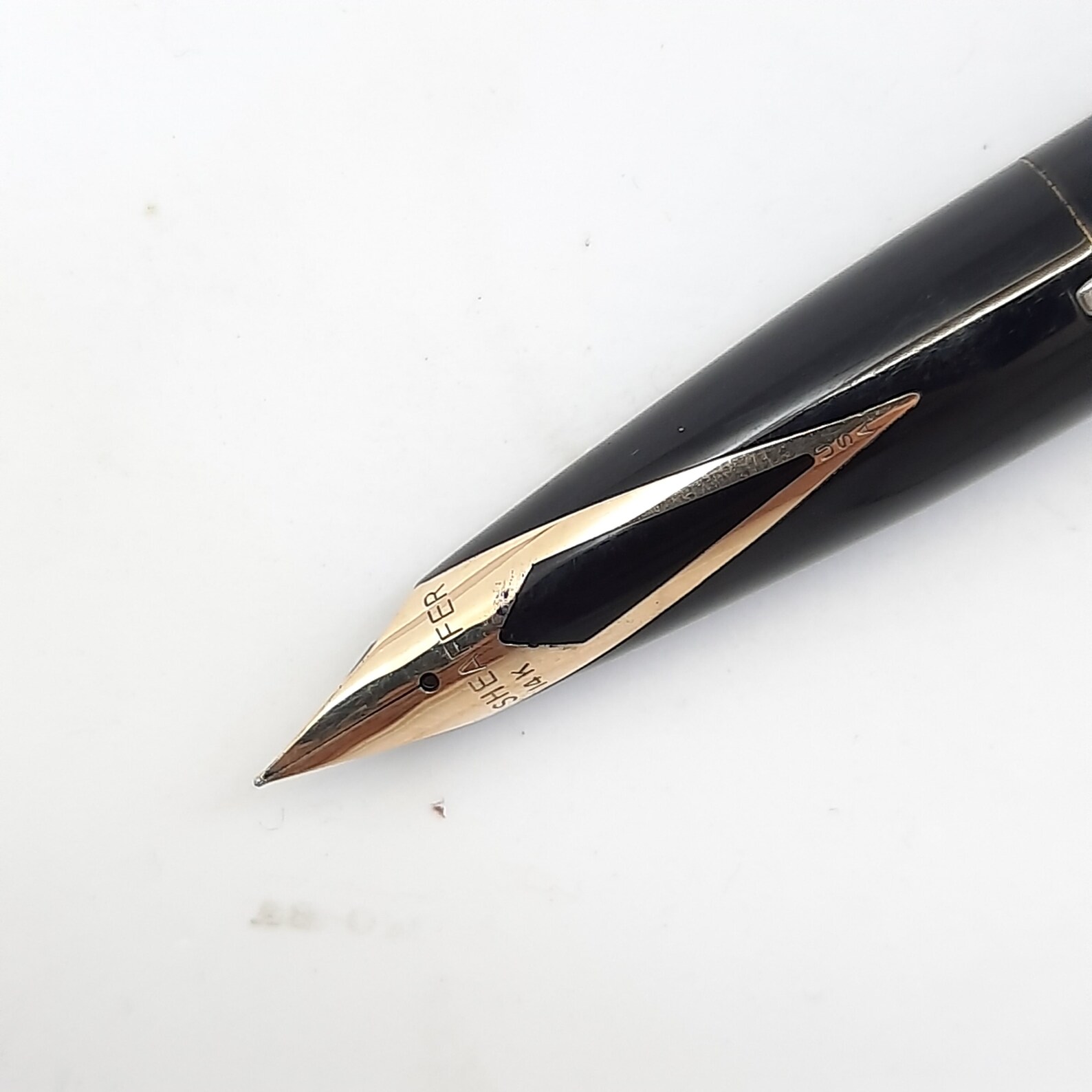 Sheaffer Imperial Black 14kt Gold Nib Touchdown Fountain Pen Etsy