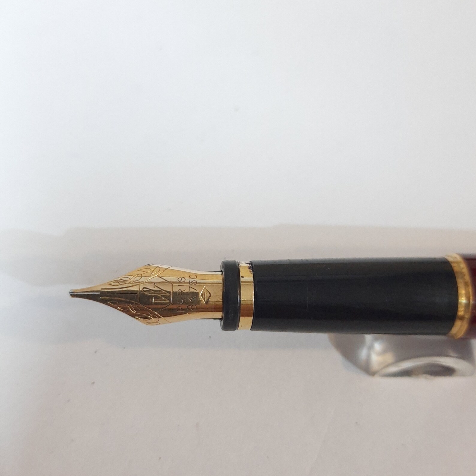 Waterman Executive Fountain Pen Red Marble 18kt Gold Medium Etsy