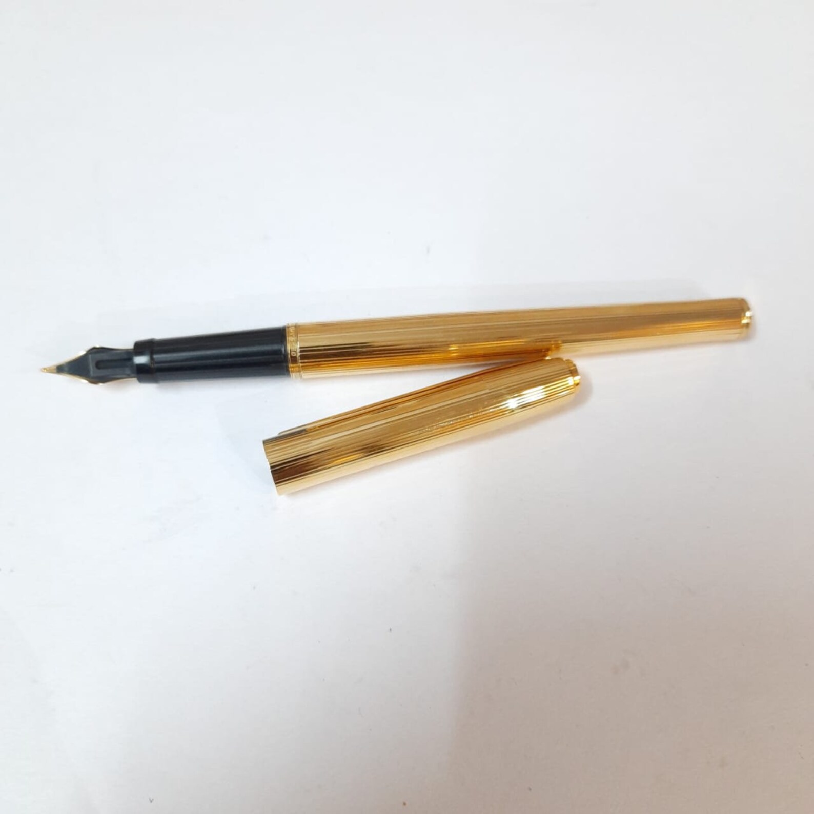Elysee German Gold Plated Fountain Pen Medium Nib Etsy