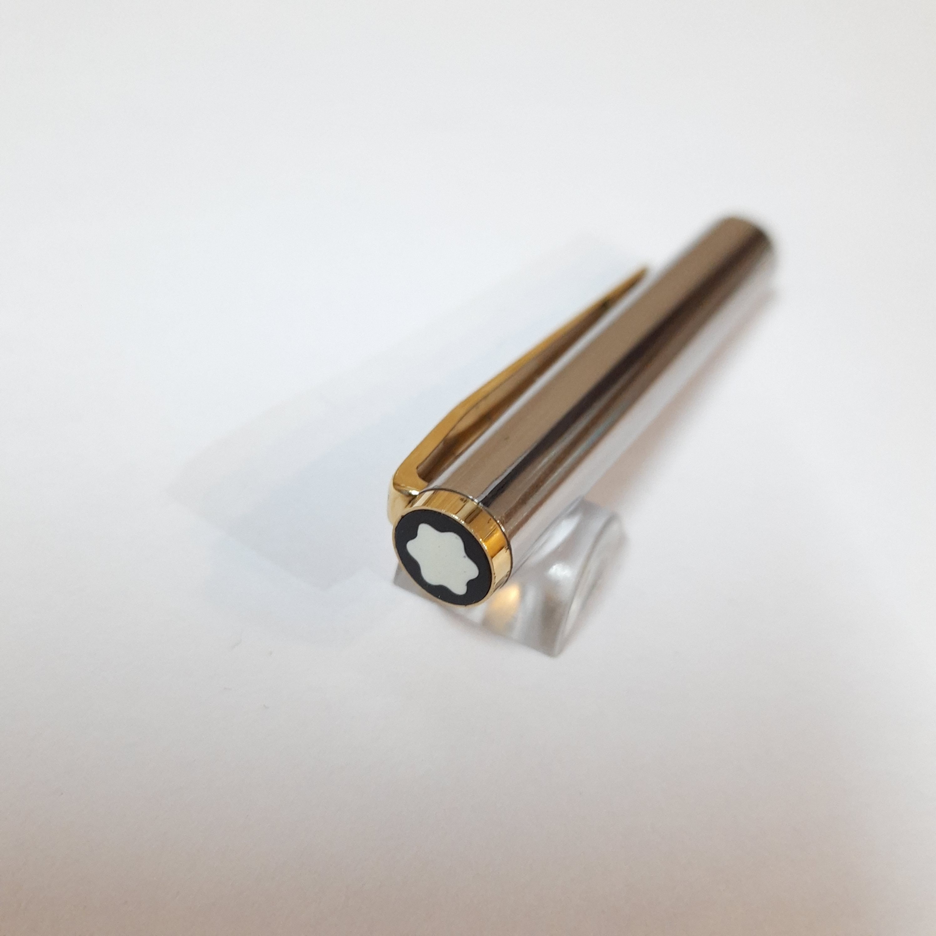 Montblanc Noblesse Slimline Stainless Steel Fountain Pen Etsy