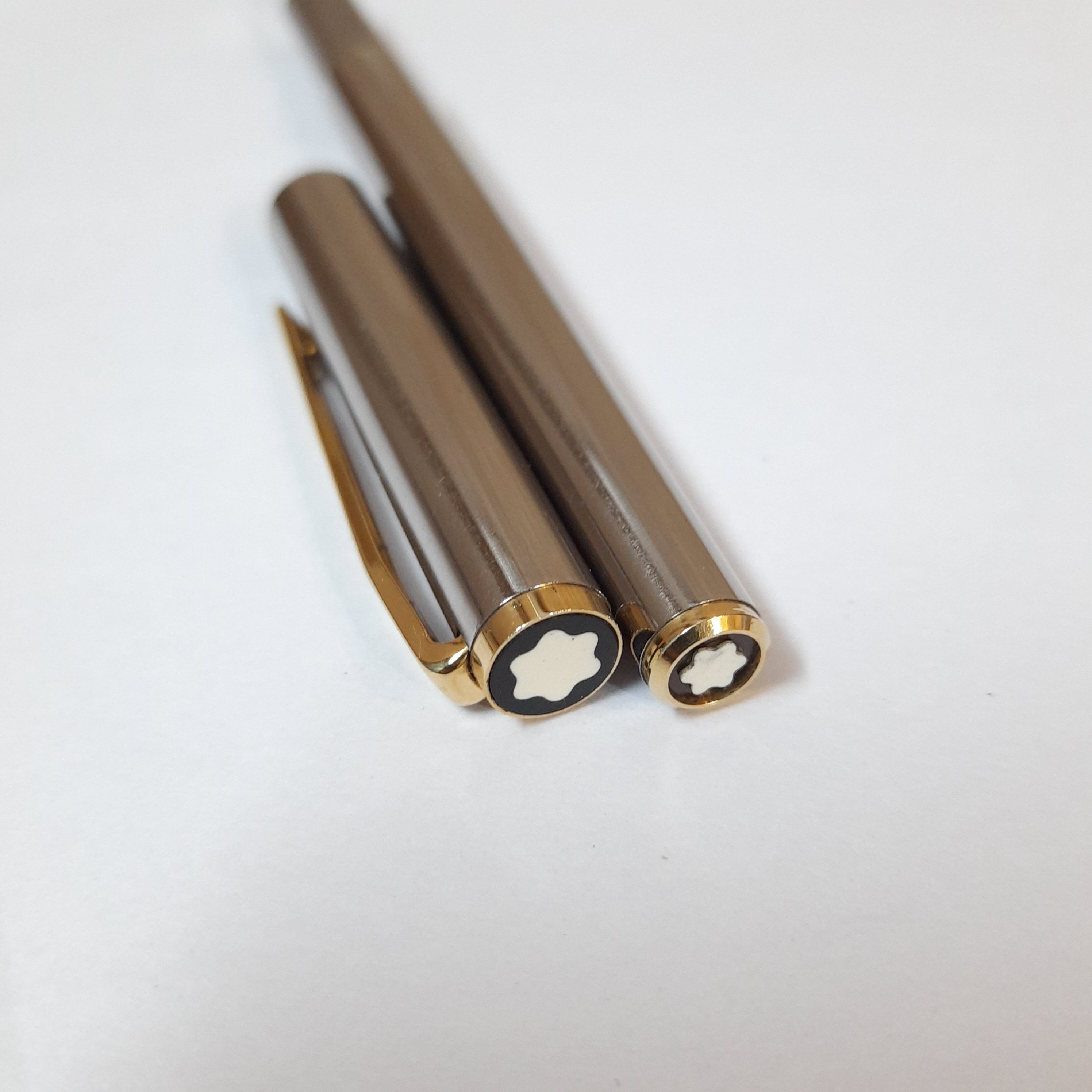Montblanc Noblesse Slimline Stainless Steel Fountain Pen Etsy