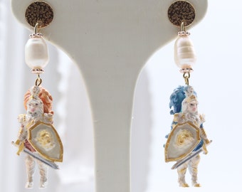 Earrings Sicily puppets