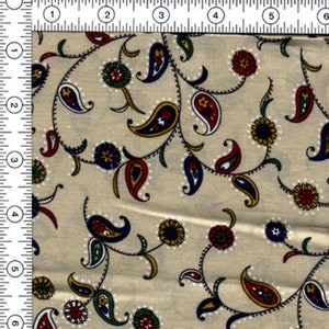Fabric Quilting, Pretty Paisley Print Fabric 100% cotton