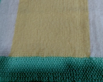 Handmade handcraft Knitted Baby Blanket MultiColored