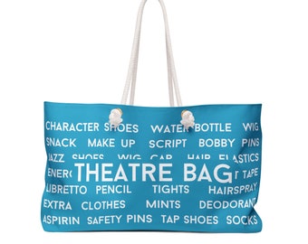 Showstopper Oversized Theatre Tote Bag - Aqua