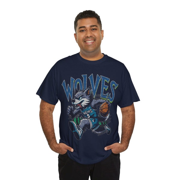 Vintage Minnesota Basketball Timberwolves 90s Style Retro T-Shirt Anthony Edwards