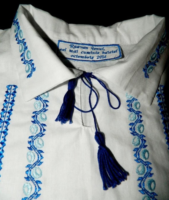 Roumain paysanne ethnique haut tunique brodé personnalisé tous les tailles % 100 % tailles lin ou coton pour les hommes 3639cb Roumain paysanne ethnique haut tunique brodé personnalisé tous les tailles % 100 % tailles lin ou coton pour les hommes 3639cb
