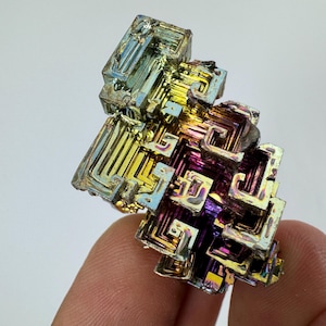 Rainbow Bismuth Cluster,Bismuth Specimen,Bismuth Crystal,Lab Grown Stone,Home Decor, Colourful Crystal,Pieces Bismuth,Bismuth Colourful.