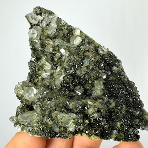 Epidote with Quartz from Hakkari Turkey,Mineral,Collection,Collectibles,Epidote Crystal,Epidote from Turkey,TurkishEpidote N34