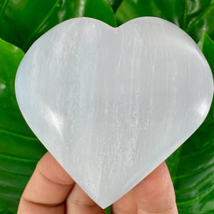 Corazón de selenita, Corazón de carga, Selenita de energía fuerte, Selenita de energía, Selenita, Corazón de selenita