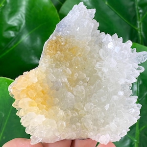 Transparent Quartz with Limonite from 9th September mine,Madan,Bulgaria,Transparent Quartz,Quartz Cluster,Home Decor, Energy Crystal,