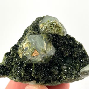 Epidote with Quartz from Hakkari Turkey,Mineral,Collection,Collectibles,Epidote Crystal,Epidote from Turkey,TurkishEpidote N33