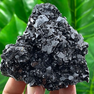 Amazing Black Sphalerite with Galena from Gidurska mine,Madan,Bulgaria,Specimen,Mineral Collection,Home Decor,