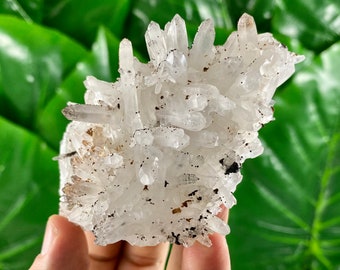 Quartz with Brown Calcite from 9th September mine,Madan,Bulgaria, Mineral Specimen,Home Decor,Energy Crystal, Quartz