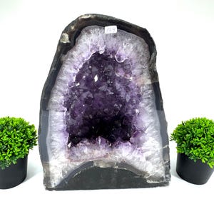 Large Geode Amethyst from Brazil,Geode Amethyst,Big Geode Amethyst Crystal,Mineral Specimen,Purple Quartz,Home Decor,Interior,Amethyst