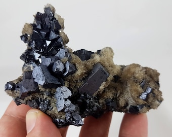 Skeletal Galena with Sphalerite and Calcite from Bulgaria,Madan.9th Septemvri mine