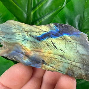 Duży polerowany labradoryt, naturalny kryształ, kryształ energetyczny do wystroju domu, klaster, kryształ labradorytu, minerał labradorytu, specjalny prezent, N1