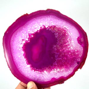 Extra Large Polished Sliced Agate +FREE Stand, Double Sided from Brazil,Agate Stone,Agate Necklace,Home Decor,Office decor,Large Agate
