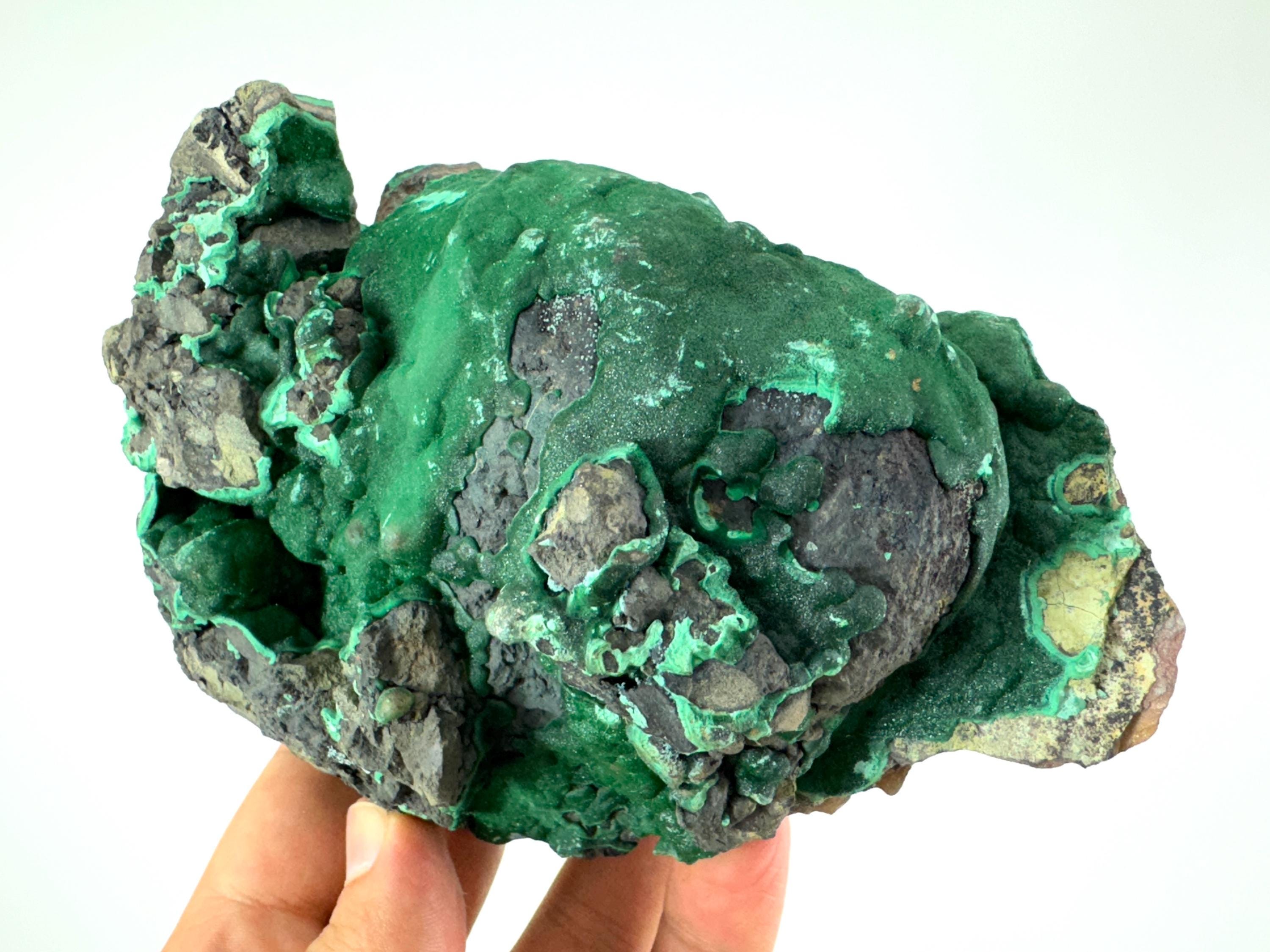 Large Congo Malachite Specimen: Natural Green Crystal, Home Decor (578 ...