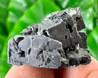 Increíble Galena de la mina Borieva, Madan, Bulgaria, Mineral natural, Espécimen, Racimo, Cristal, Piedra