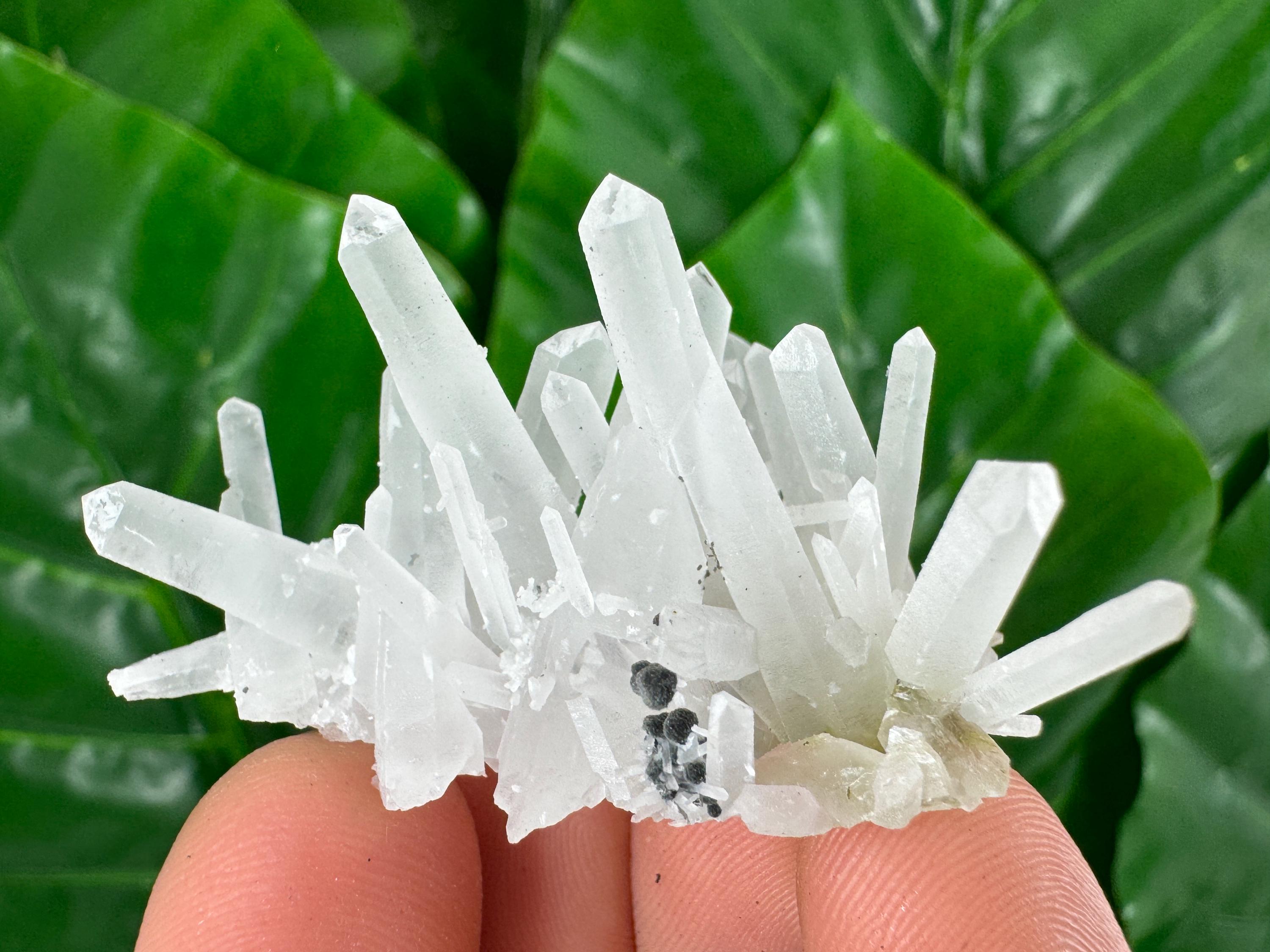 ブルガリア、ラキ、ジュルコヴォ鉱山産の美しいクォーツ、方解石